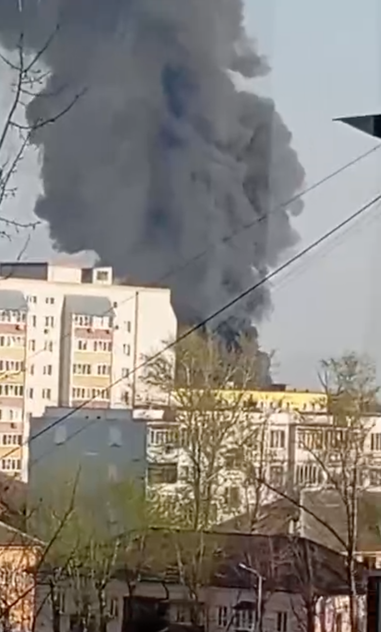 Пожежа у Курську 16 квітня