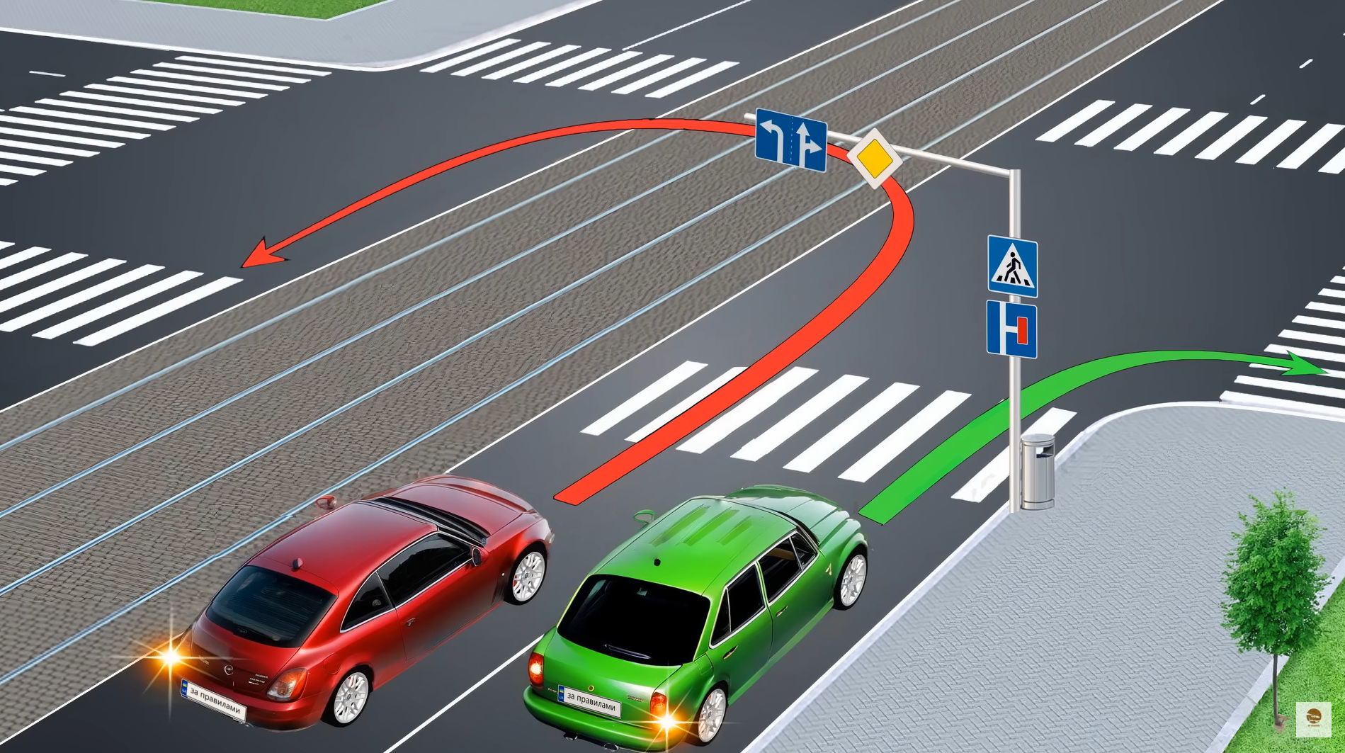 Хто порушить правила? Тест для досвідчених водіїв