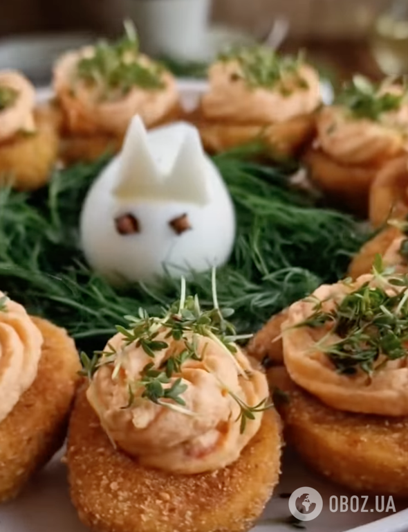 Готовые яйца