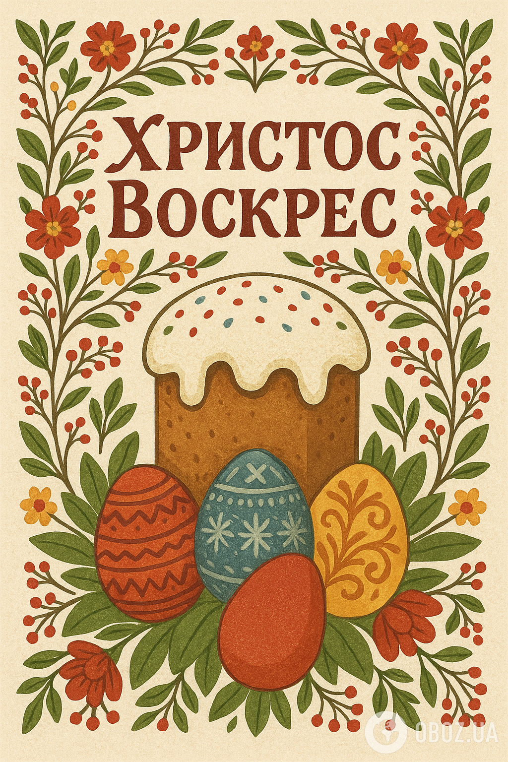 Картинки з Великоднем-2025: привітання, листівки, гарні побажання українською