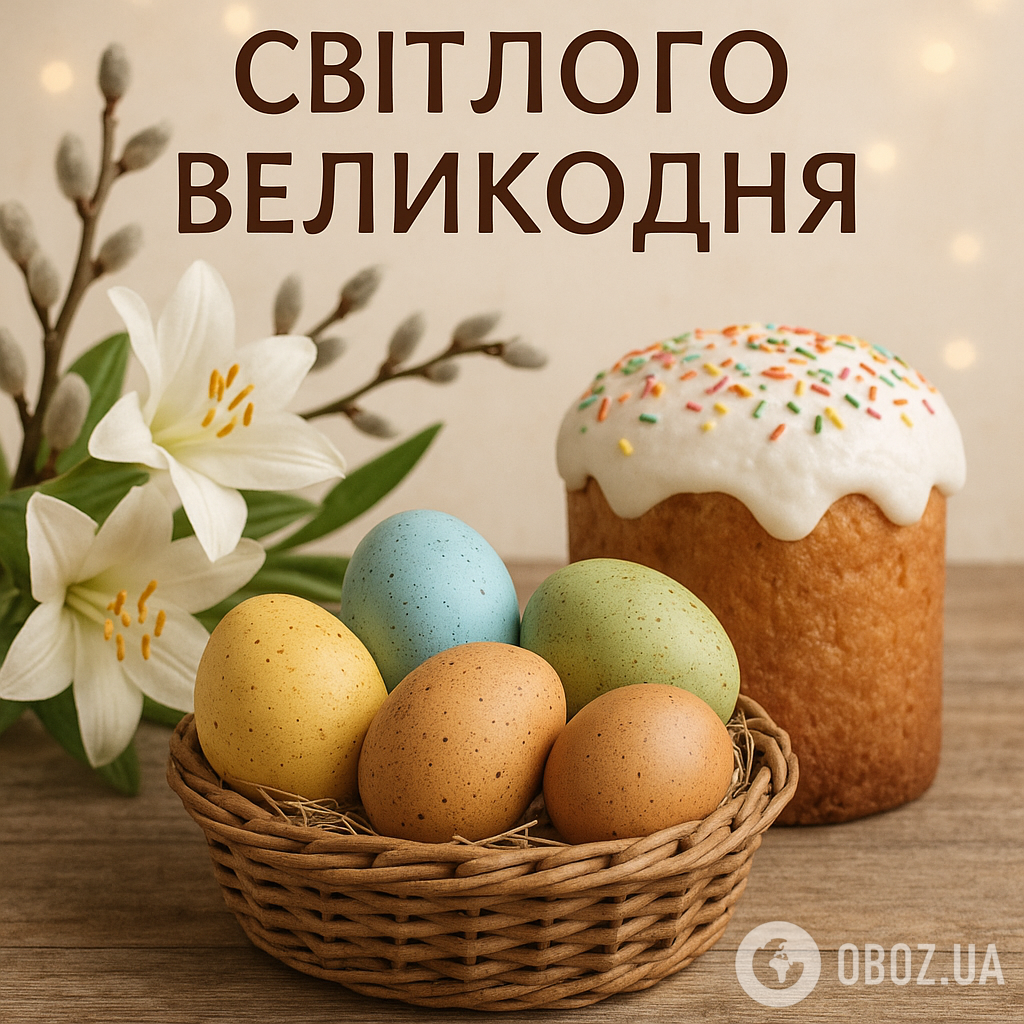 Картинки з Великоднем-2025: привітання, листівки, гарні побажання українською