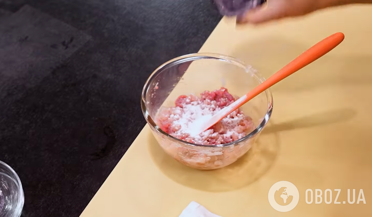 Фарш із крохмалем для котлет