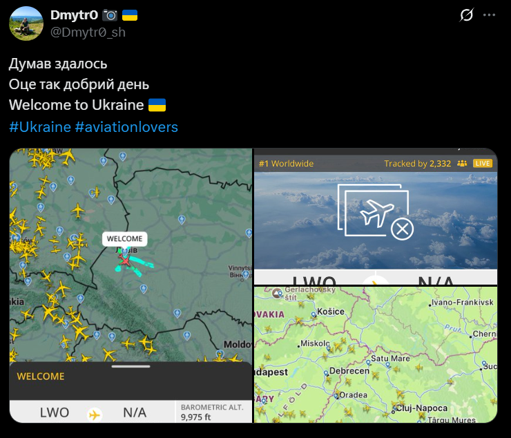 У небі над Львівщиною засікли дивний "пасажирський літак": місцеві кажуть, що чули звуки