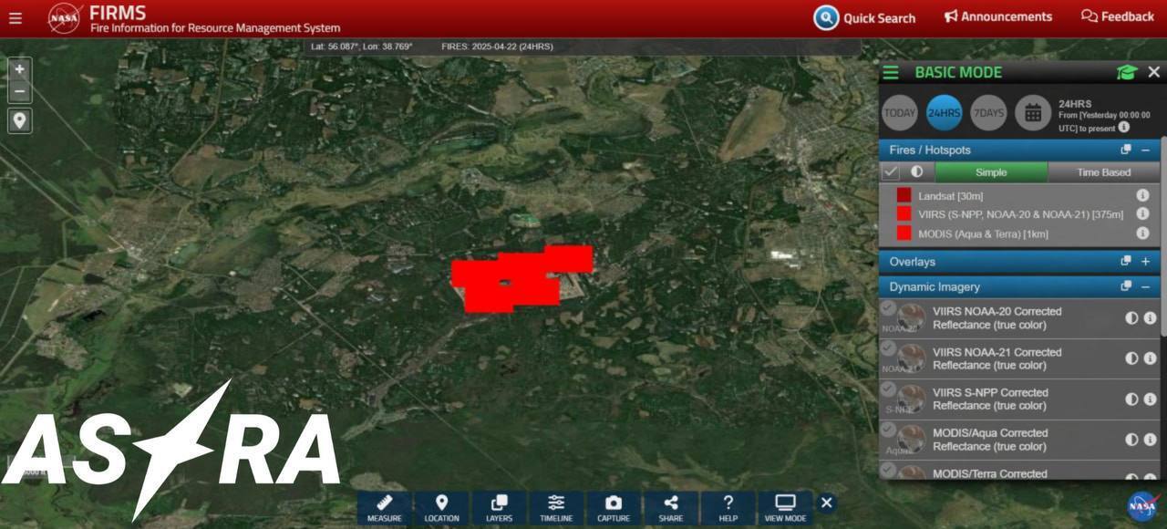 Как рождественская елка: OSINT-аналитики показали масштабы пожара на складе боеприпасов во Владимирской области. Фото
