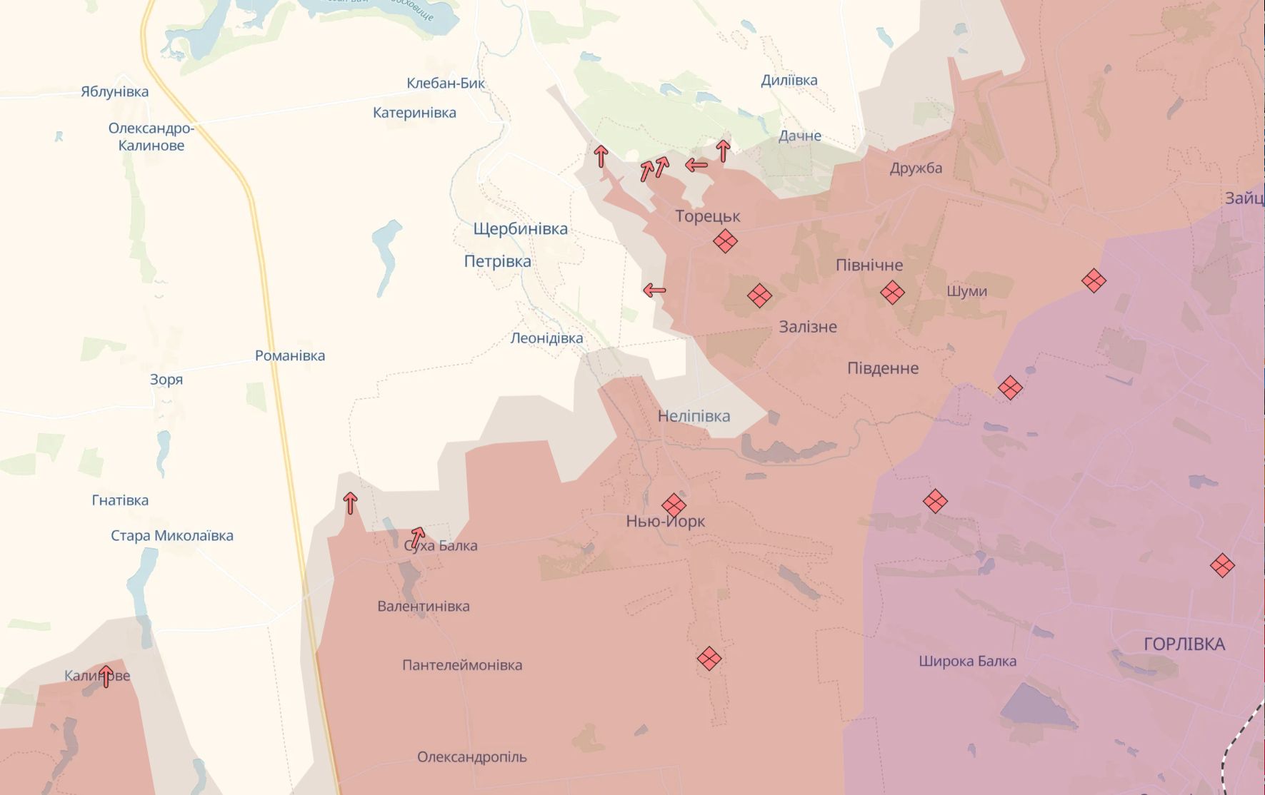 Торецьк - Торецький напрямок - ситуація на фронті