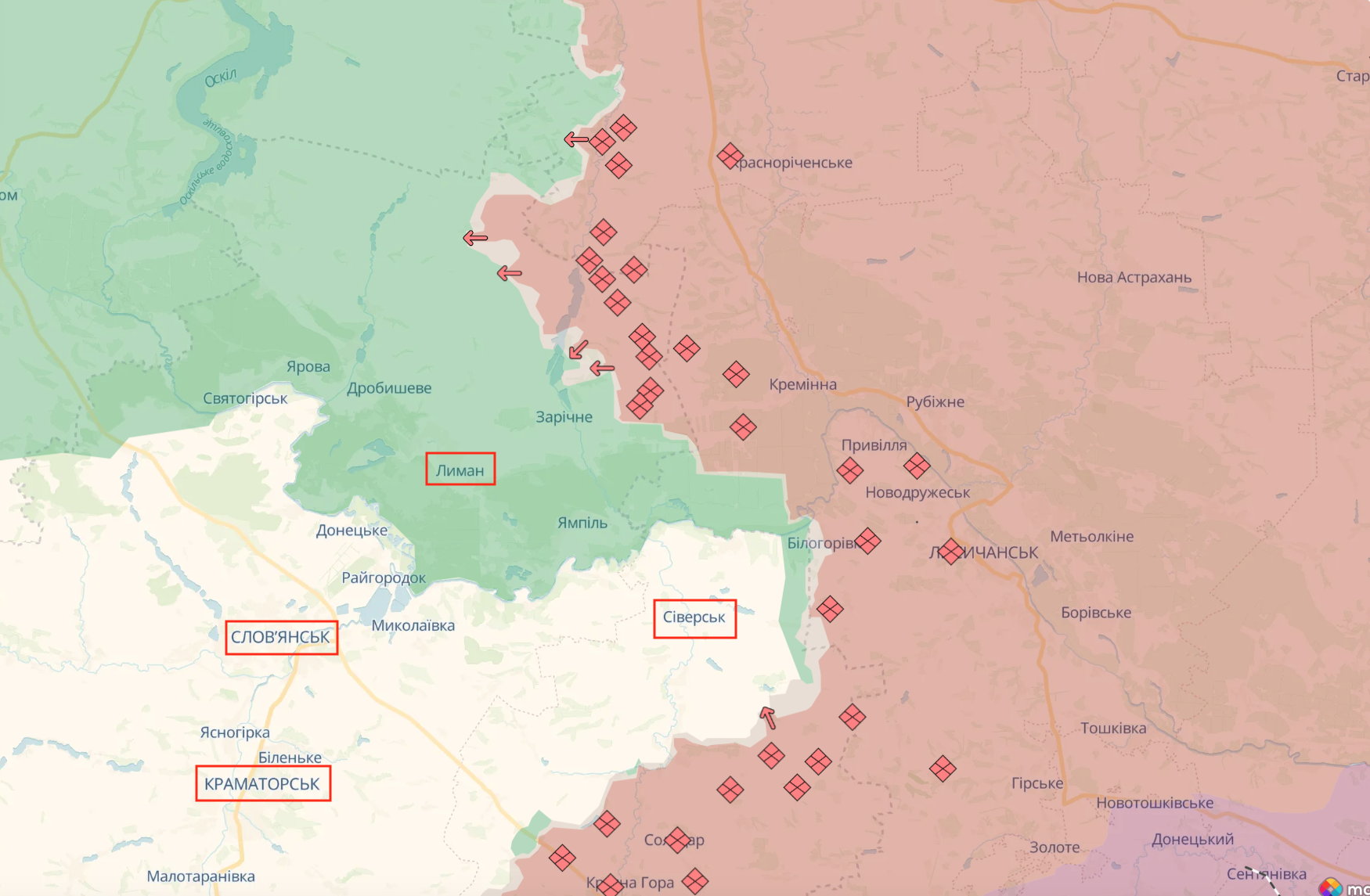 Лиманський та Сіверський напрямки