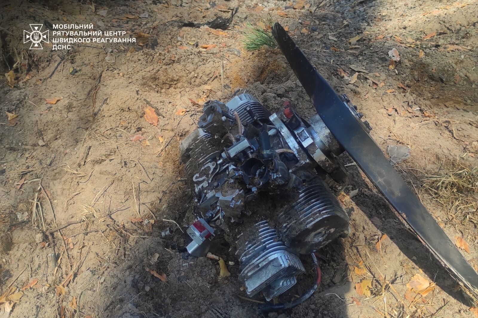 У ДСНС показали уламки "Шахедів", знайдених на Київщині після чергової атаки РФ. Фото