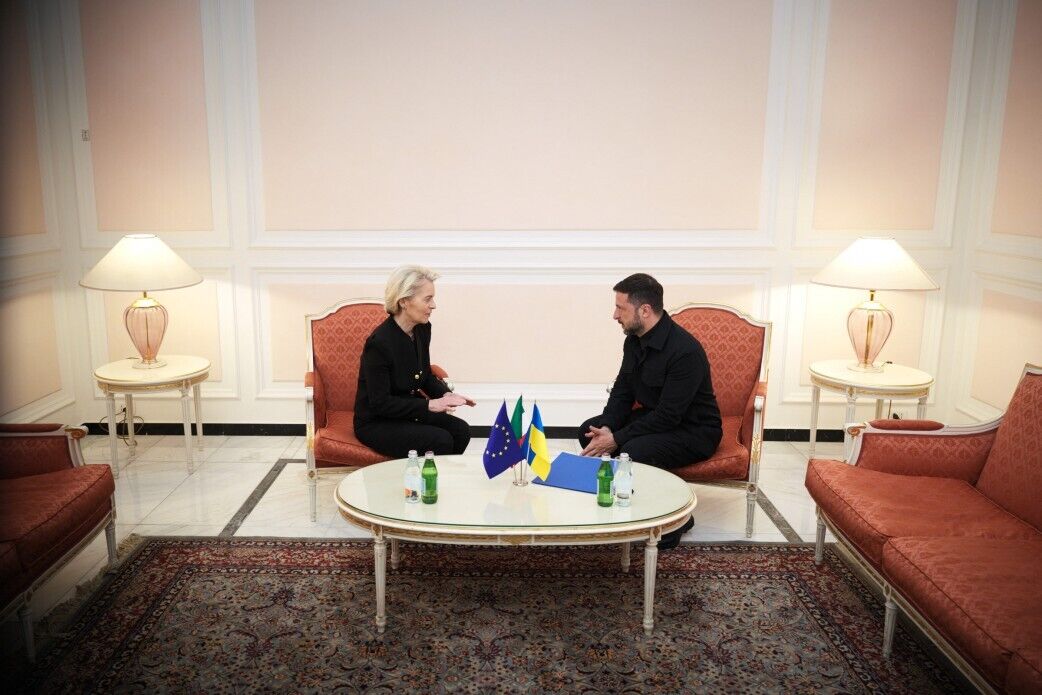 Вступ України до ЄС і не лише: Зеленський у Римі зустрівся з президенткою Єврокомісії фон дер Ляєн. Фото і відео