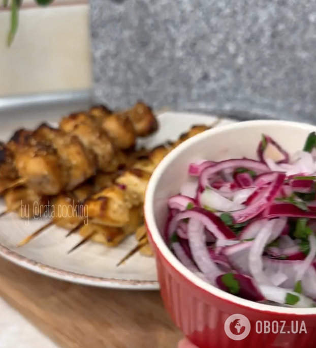 Шашлик із курячого філе