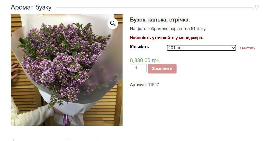 Чому вартість на квіти завищена