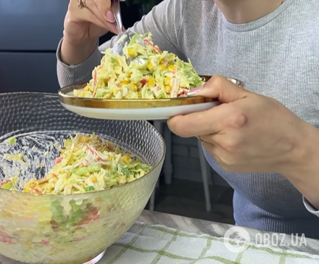 Вкусный салат из молодой капусты и крабовых палочек: на каждый день и для праздничного стола