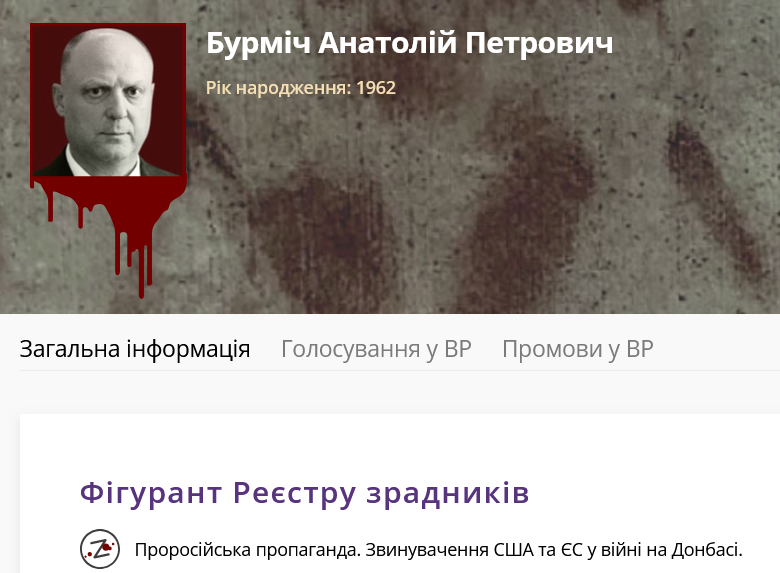 Раніше Бурміч був членом ОПЗЖ