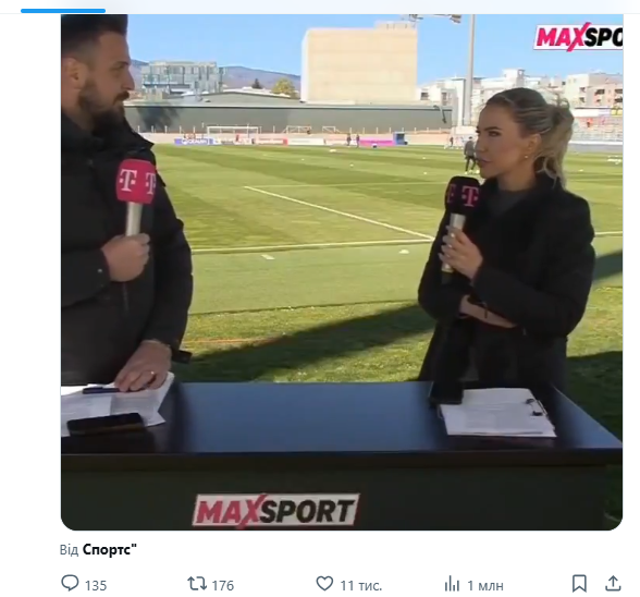 Знаменитый хорватский голкипер на рефлексах спас журналистку в прямом эфире. Видео собрало 1 млн просмотров менее чем за сутки