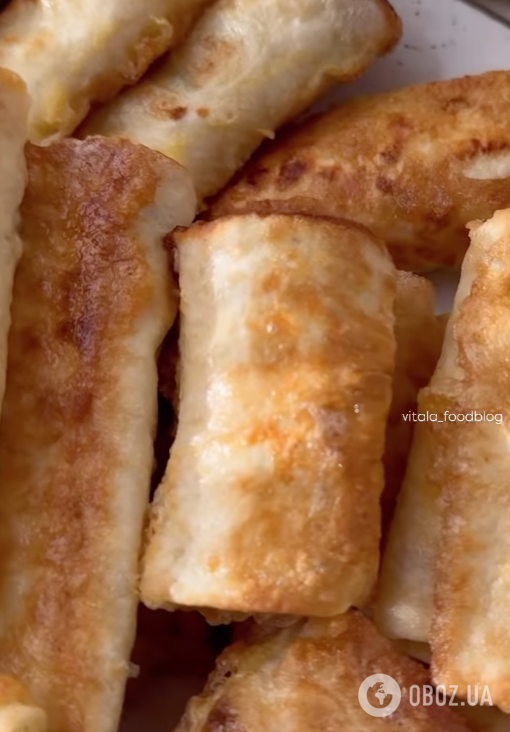 Сытные трубочки из лаваша