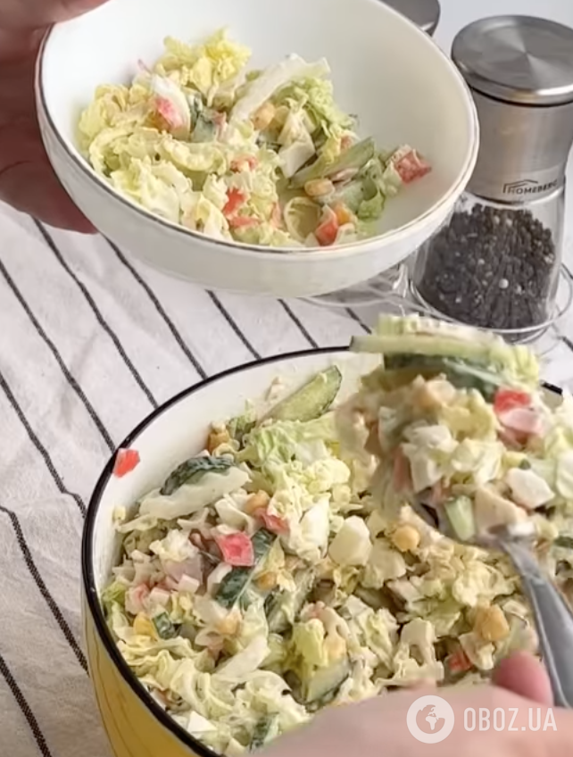 Легкий и вкусный салат