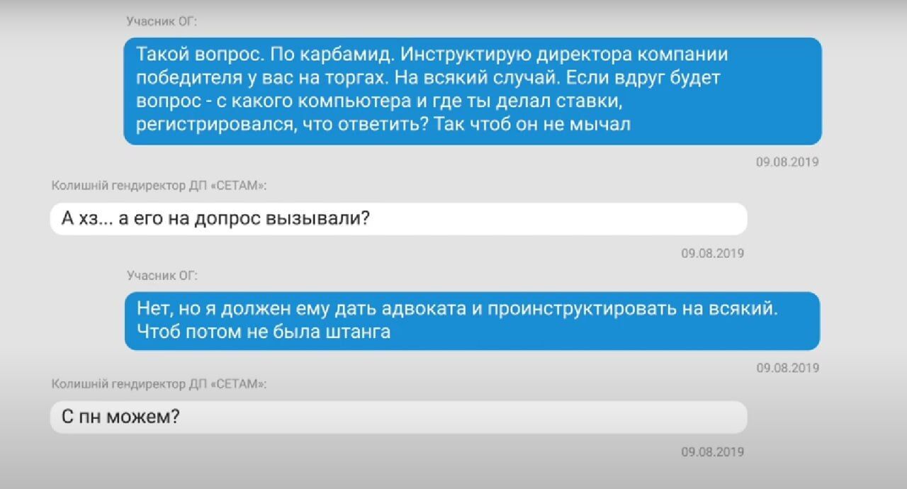 Учасники схеми готувалися до різних варіантів розвитку подій
