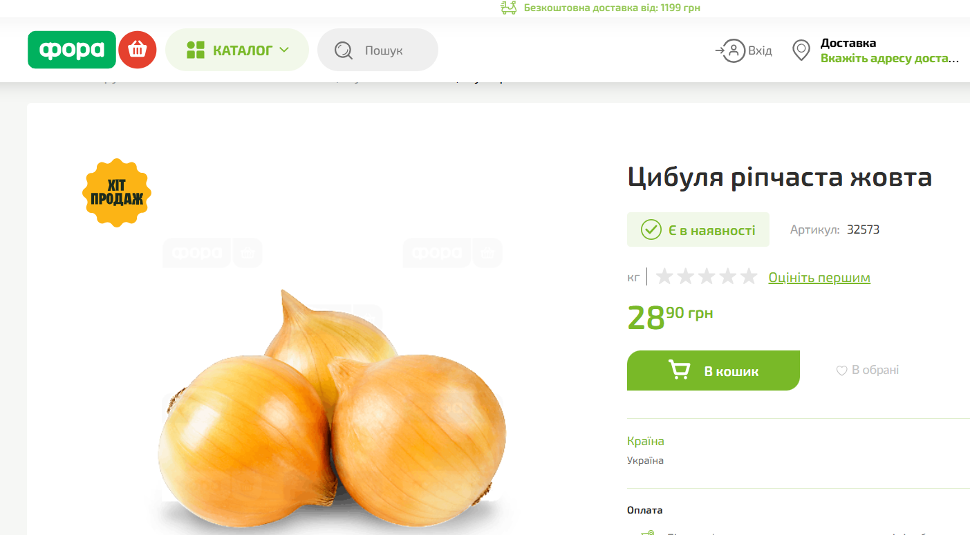 Цены на лук