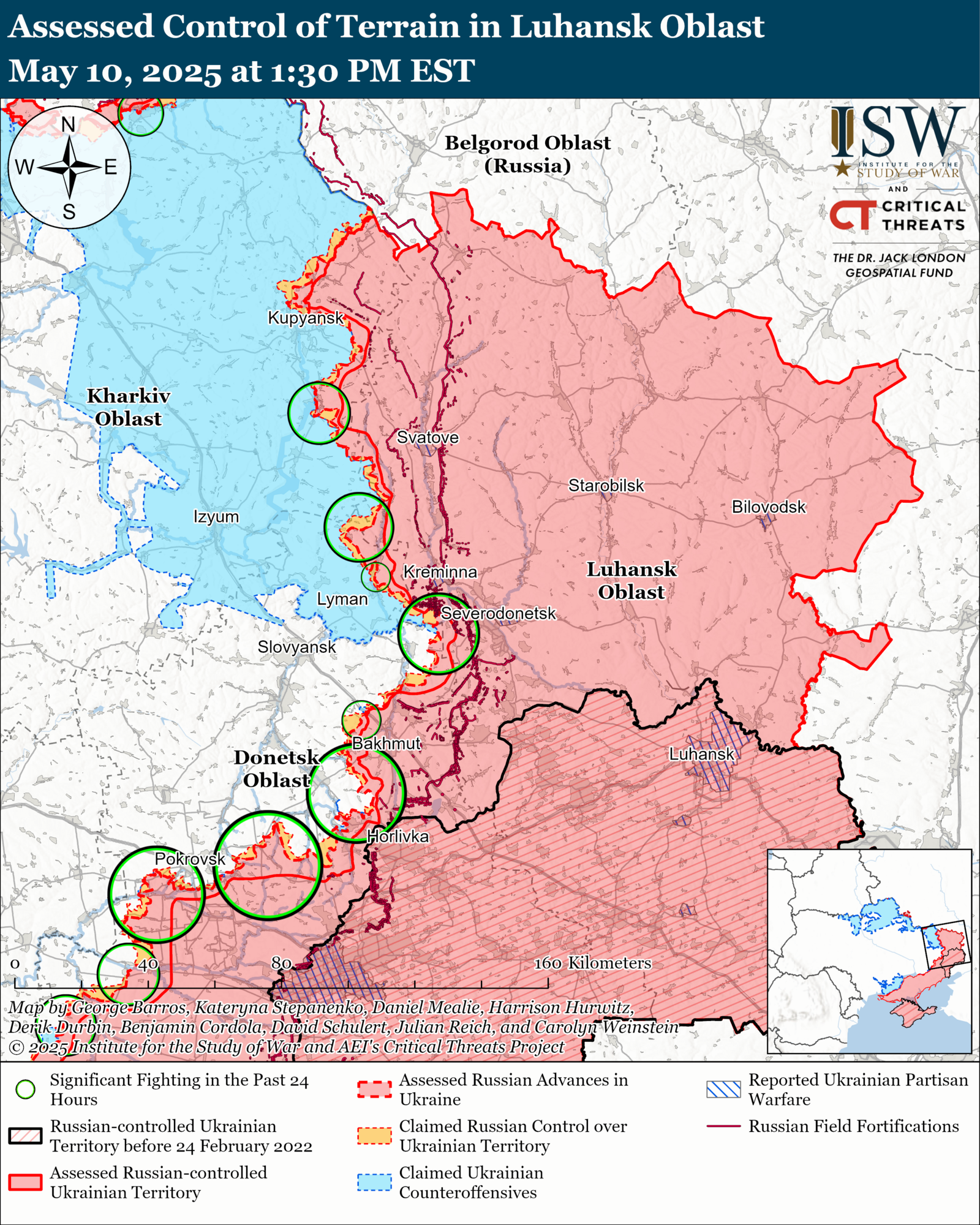 ВСУ продвинулись на Курщине, войска РФ имеют успех под Торецком: карты ISW