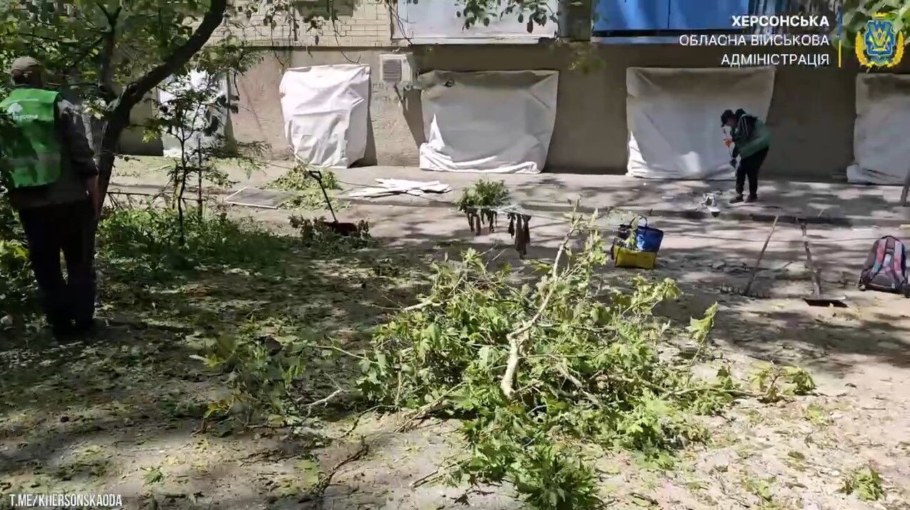 Росія атакувала Херсон з артилерії: є руйнування та постраждалі. Відео