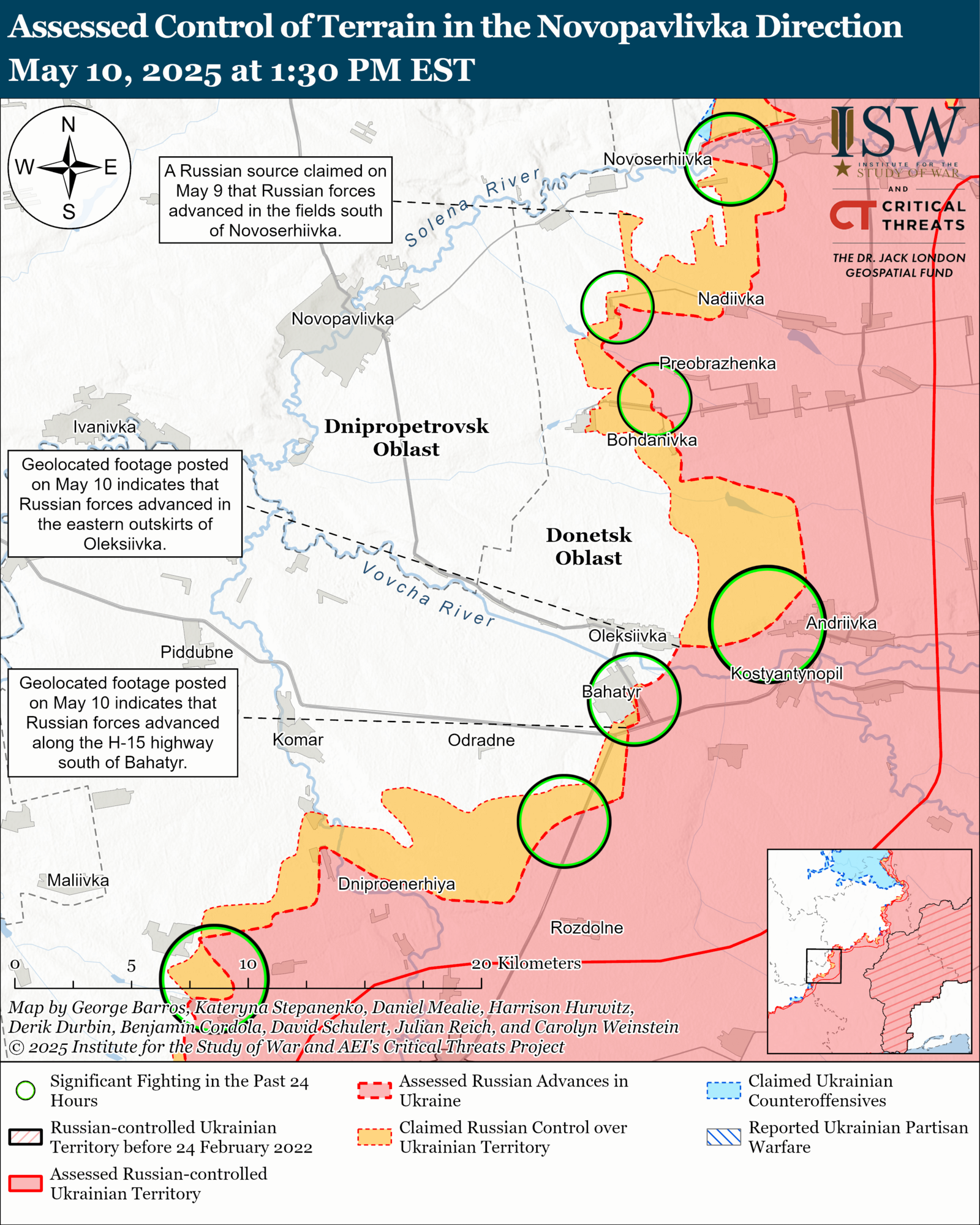 ВСУ продвинулись на Курщине, войска РФ имеют успех под Торецком: карты ISW