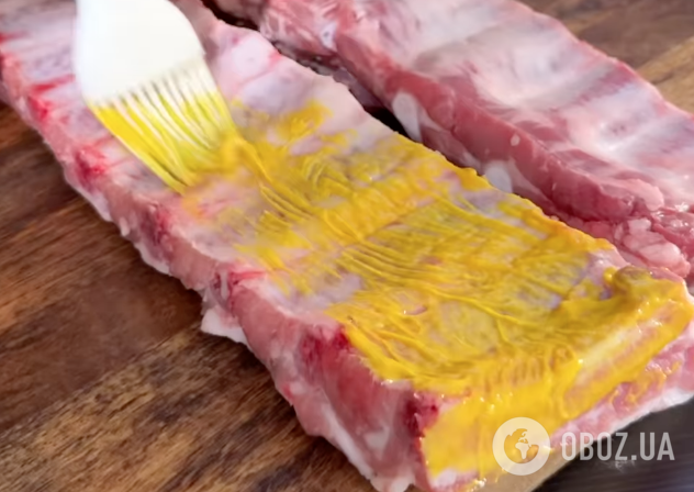 Ребра з гірчицею