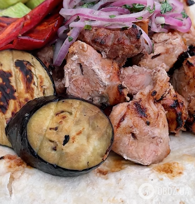 Готовый шашлык