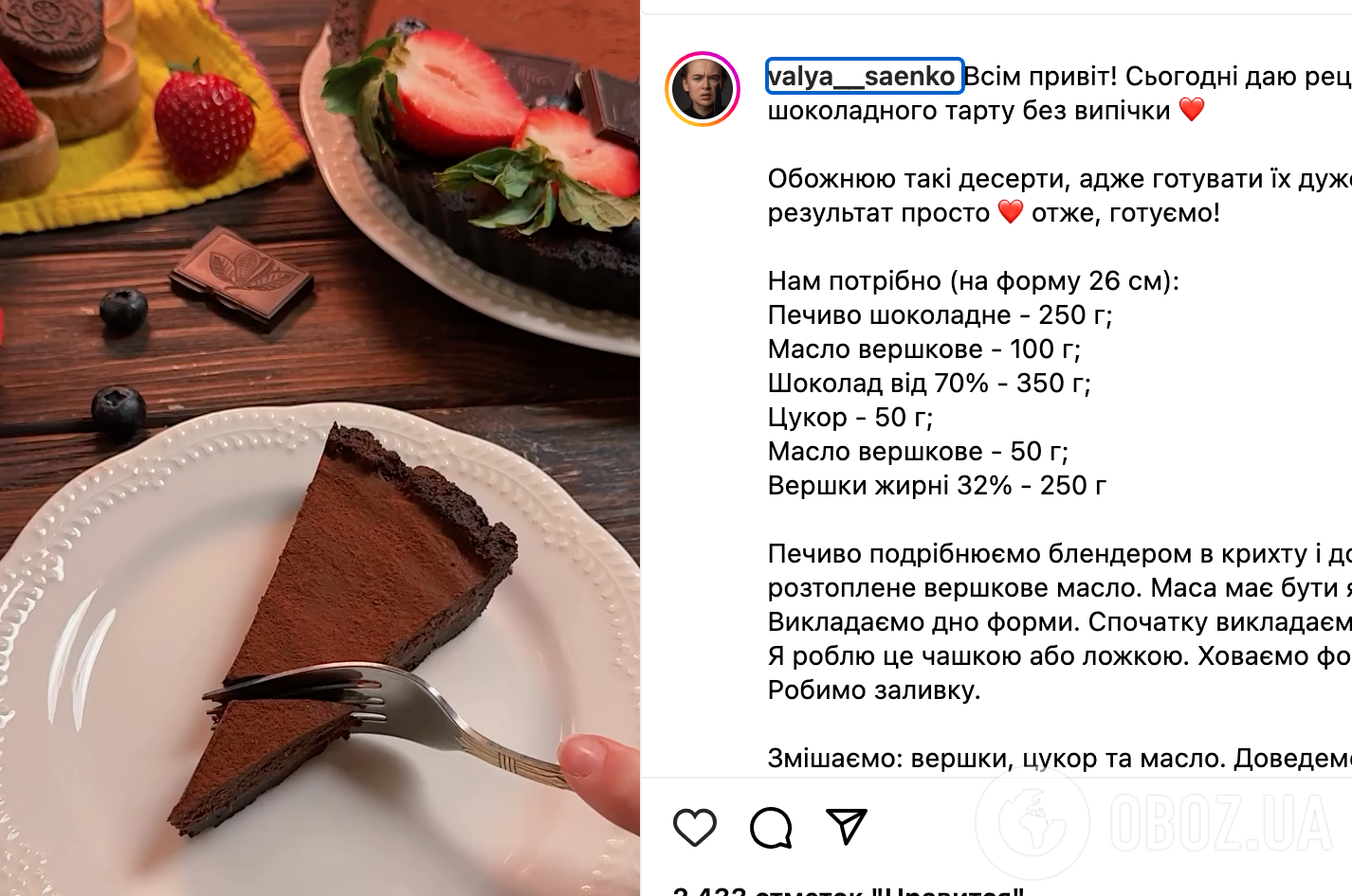 Рецепт торта