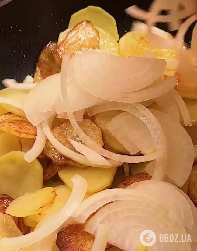 Жареный картофель с луком