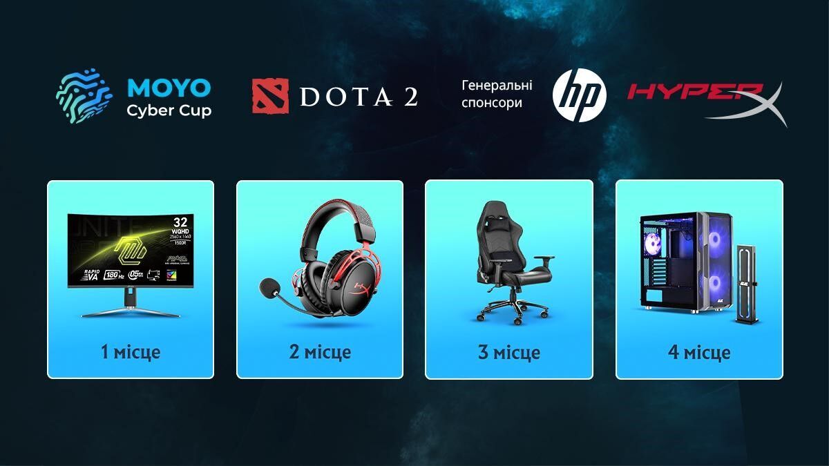 Cyber Cup 2025: MOYO оголосив дати проведення Всеукраїнського аматорського кібертурніру з Dota 2
