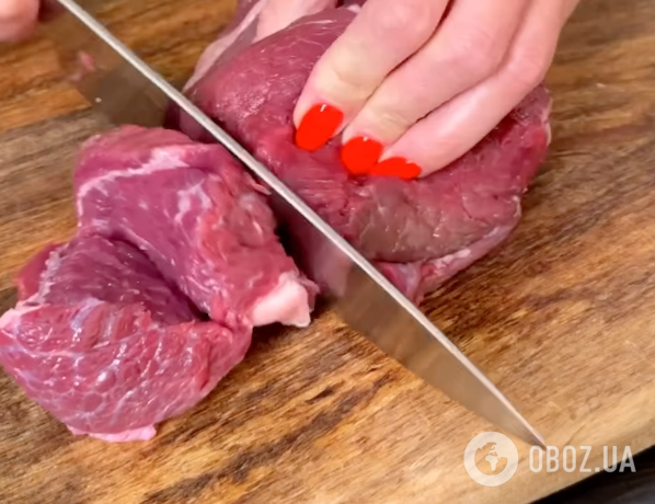 Свежее мясо для блюда