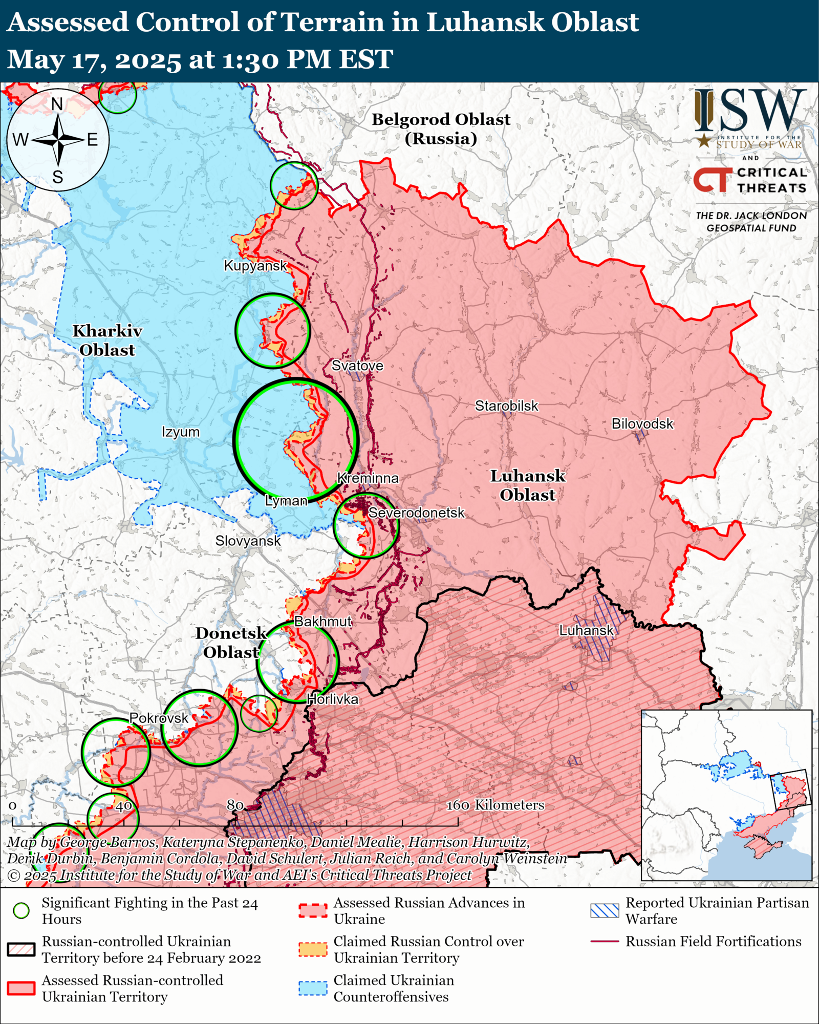 Армия РФ потерпела неудачи на Сумщине и Харьковщине: в ISW проанализировали текущую ситуацию на фронте. Карта