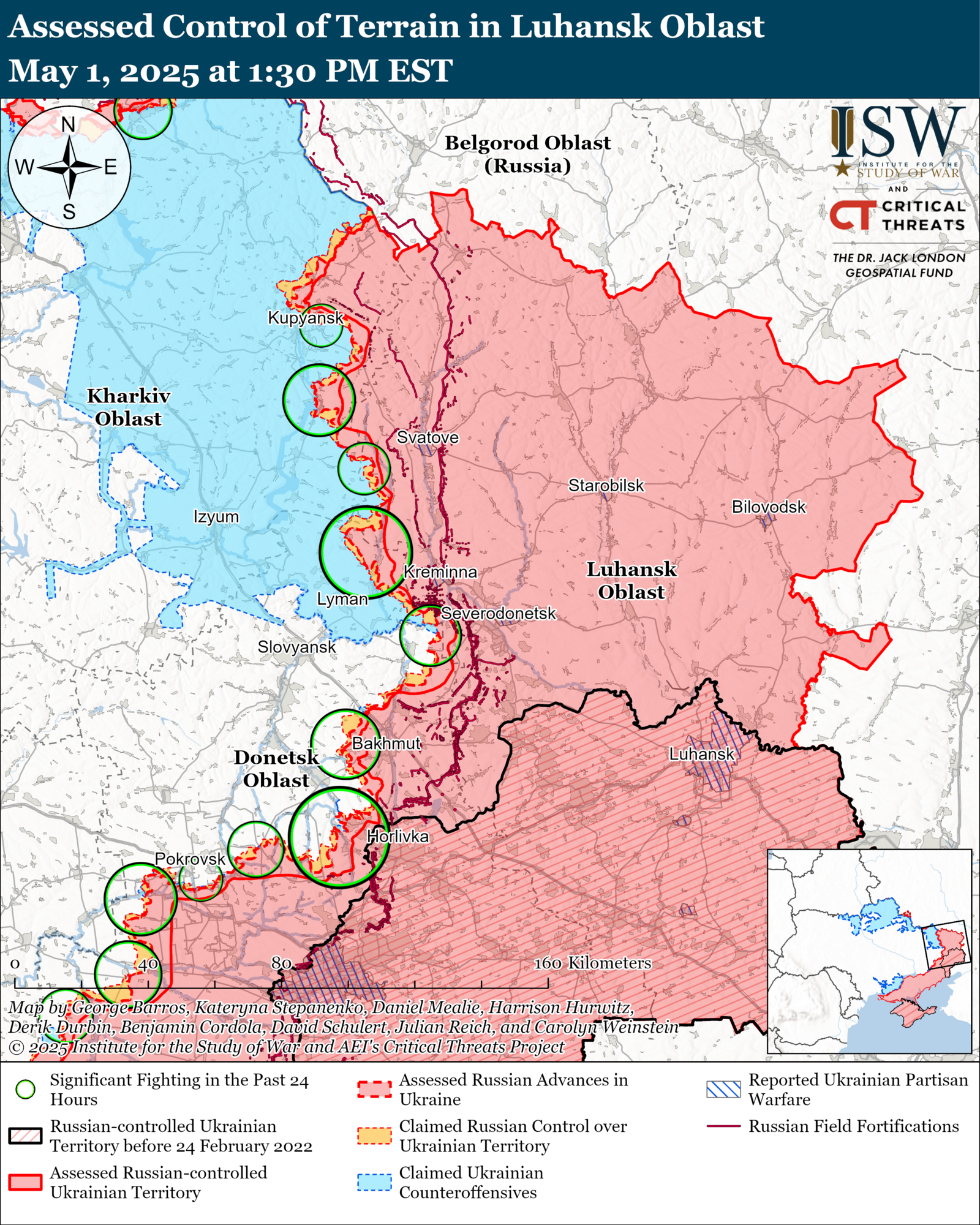 ВСУ сдерживают ползучее наступление армии РФ: в ISW проанализировали текущую ситуацию на фронте. Карта