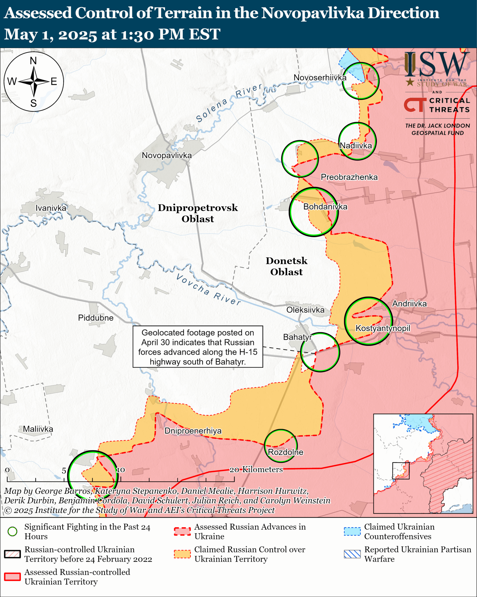 ВСУ сдерживают ползучее наступление армии РФ: в ISW проанализировали текущую ситуацию на фронте. Карта