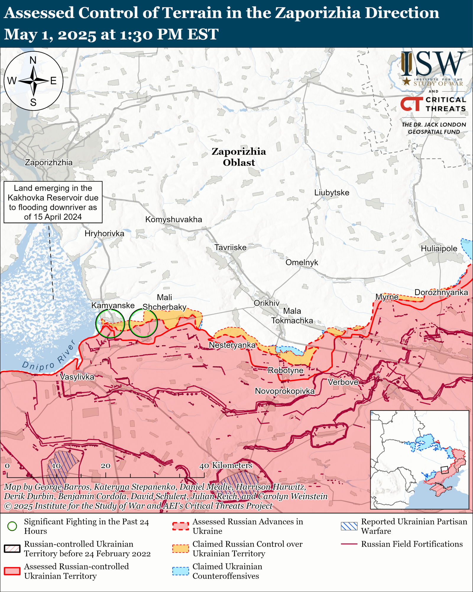 ВСУ сдерживают ползучее наступление армии РФ: в ISW проанализировали текущую ситуацию на фронте. Карта