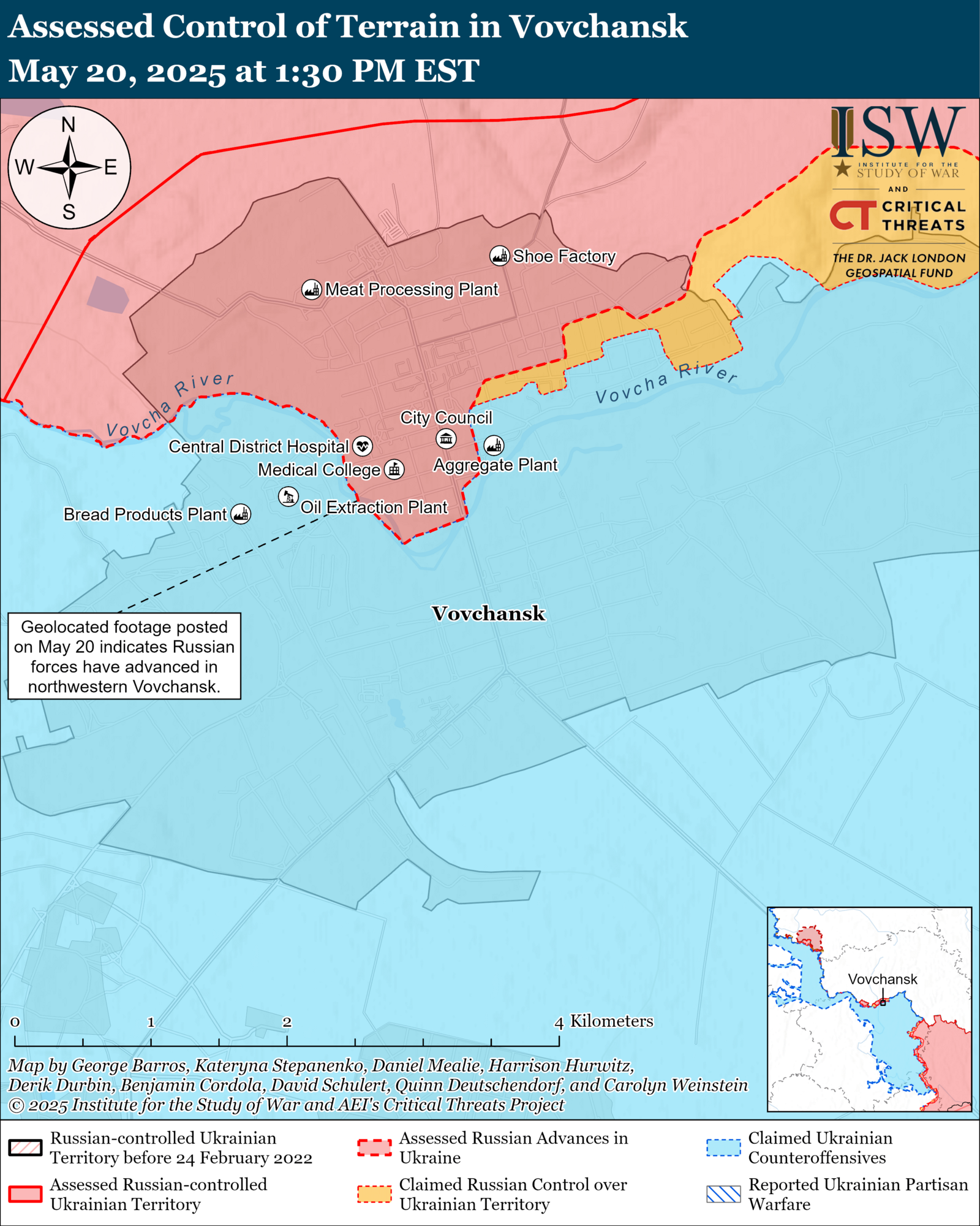 Російські війська не припиняють штурмів: в ISW оцінили, де просунувся ворог. Карта