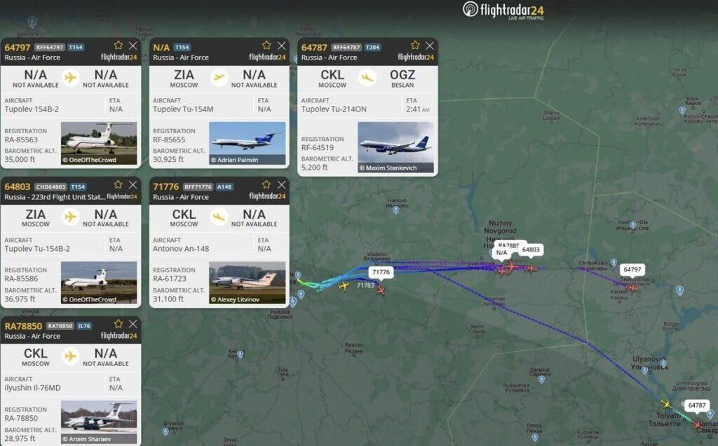 У Росії обстріляли свій же військовий літак, але це був не Ту-160: з'ясувалися подробиці