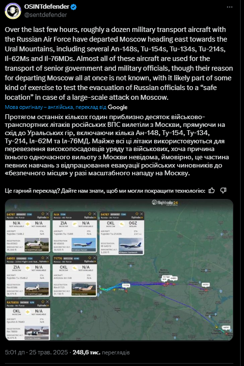 У Росії обстріляли свій же військовий літак, але це був не Ту-160: з'ясувалися подробиці