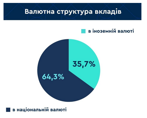 У якій валюті українці зберігають гроші в банках
