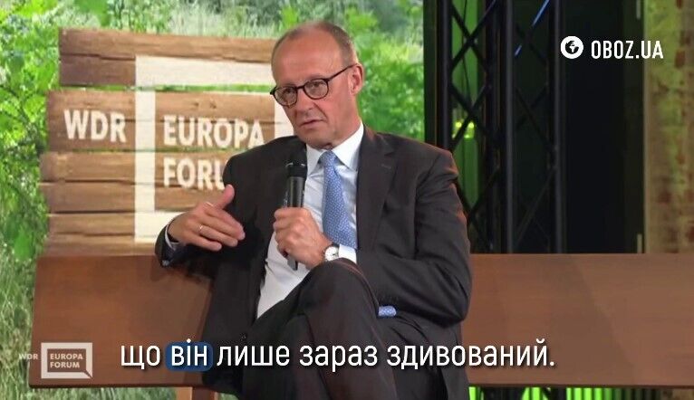 "Дивує, що він лише зараз здивований": Мерц відреагував на гнівну заяву Трампа про божевільного Путіна. Відео