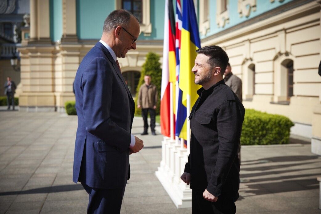 Фридрих Мерц и Владимир Зеленский.