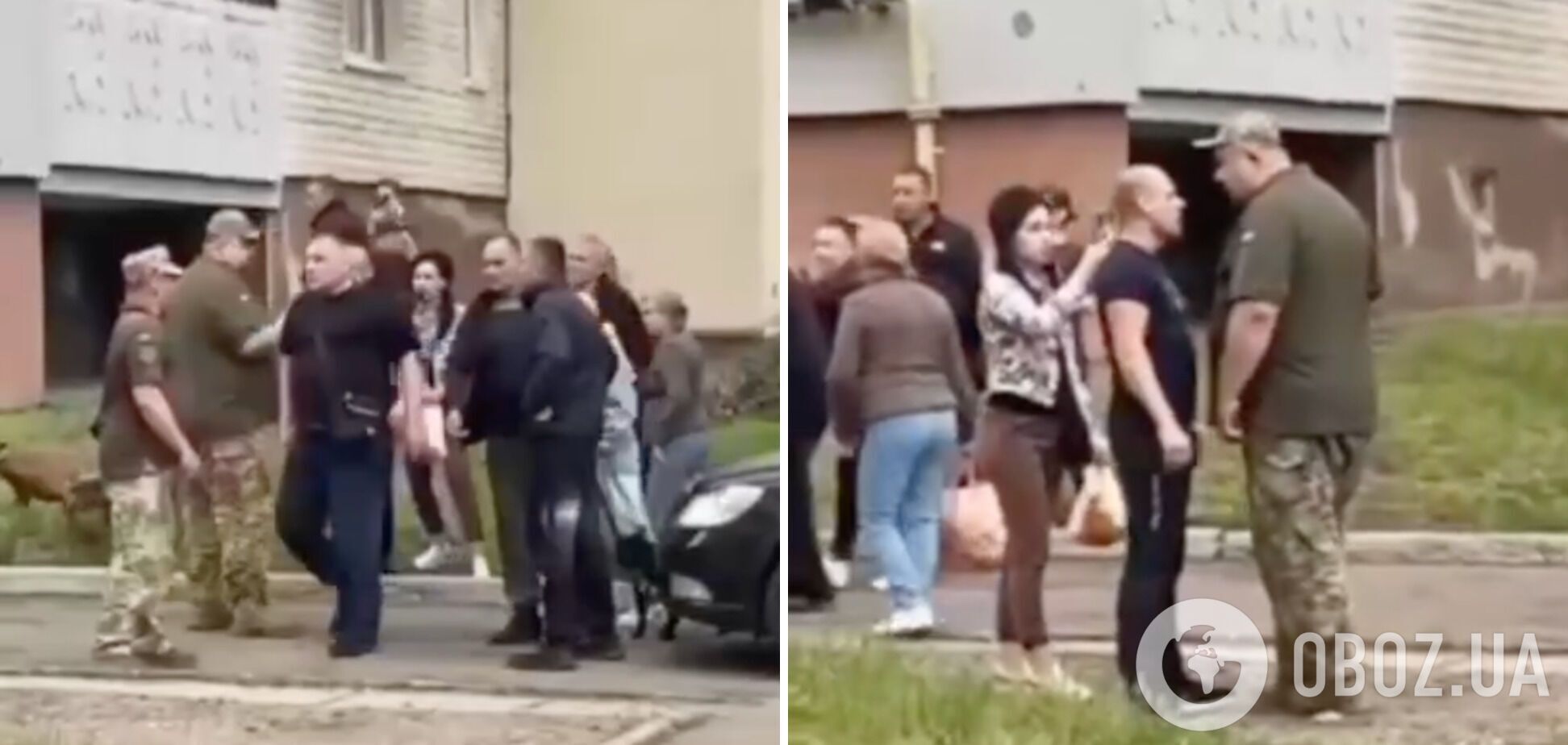 На відео потрапив конфлікт між групою осіб та представниками ТЦК