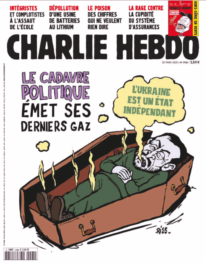 Журнал Charlie Hebdo звернувся до суду через "обкладинки" з Зеленським і Макроном: що трапилось і до чого тут Путін