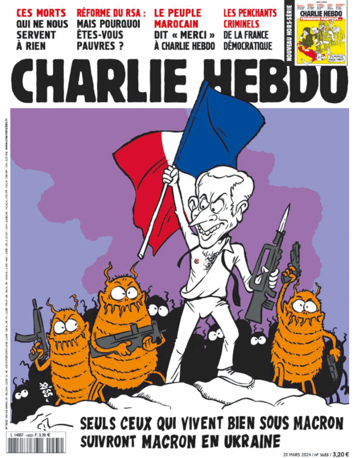 Журнал Charlie Hebdo звернувся до суду через "обкладинки" з Зеленським і Макроном: що трапилось і до чого тут Путін