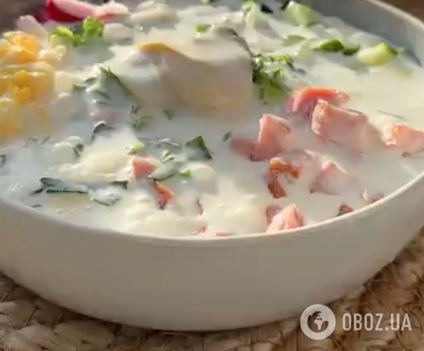 Готова окрошка