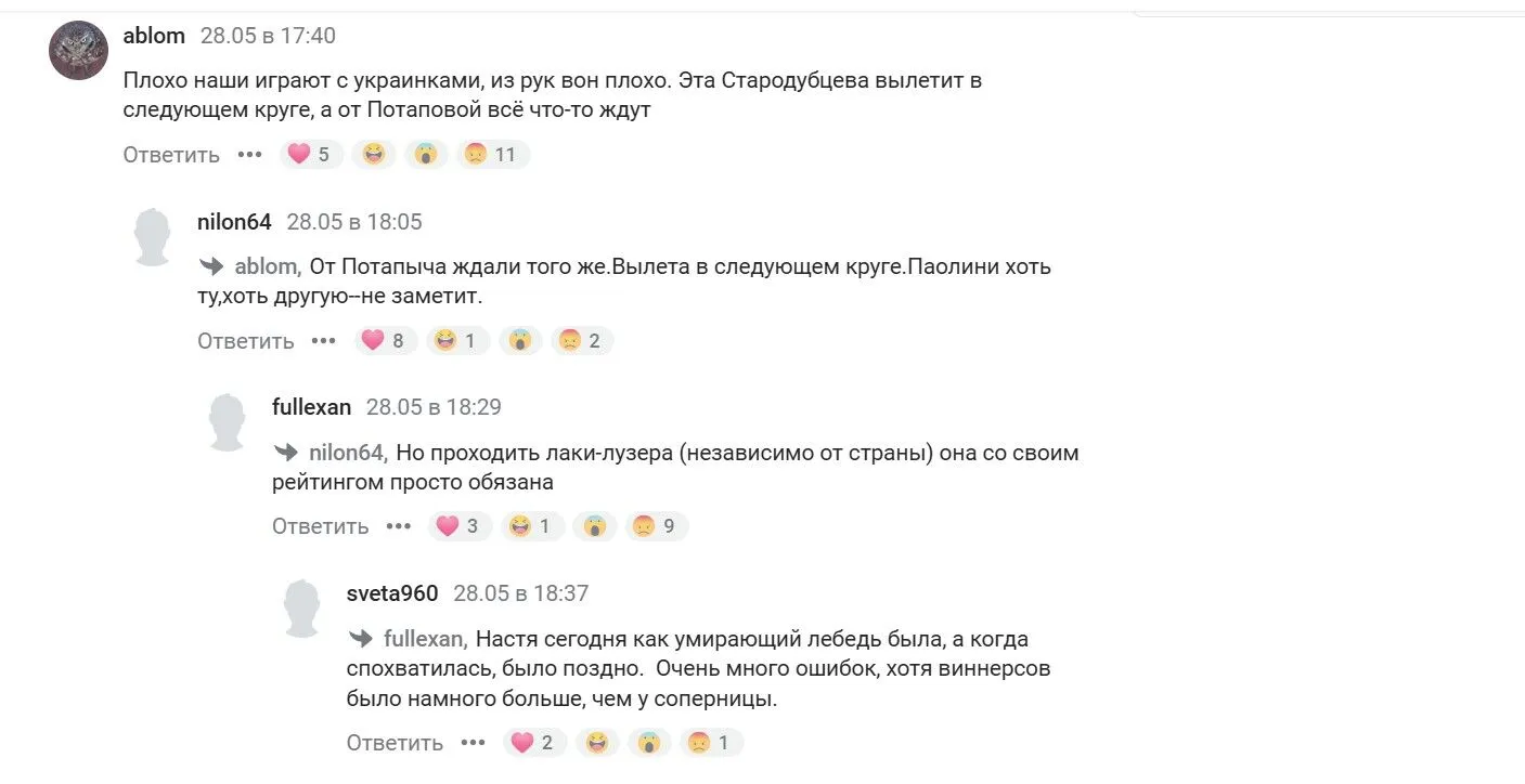 "Та всі вони з російськомовних сімей": в РФ обурені поразками своїх тенісисток від українок і намагаються підмазатись до нашого успіху