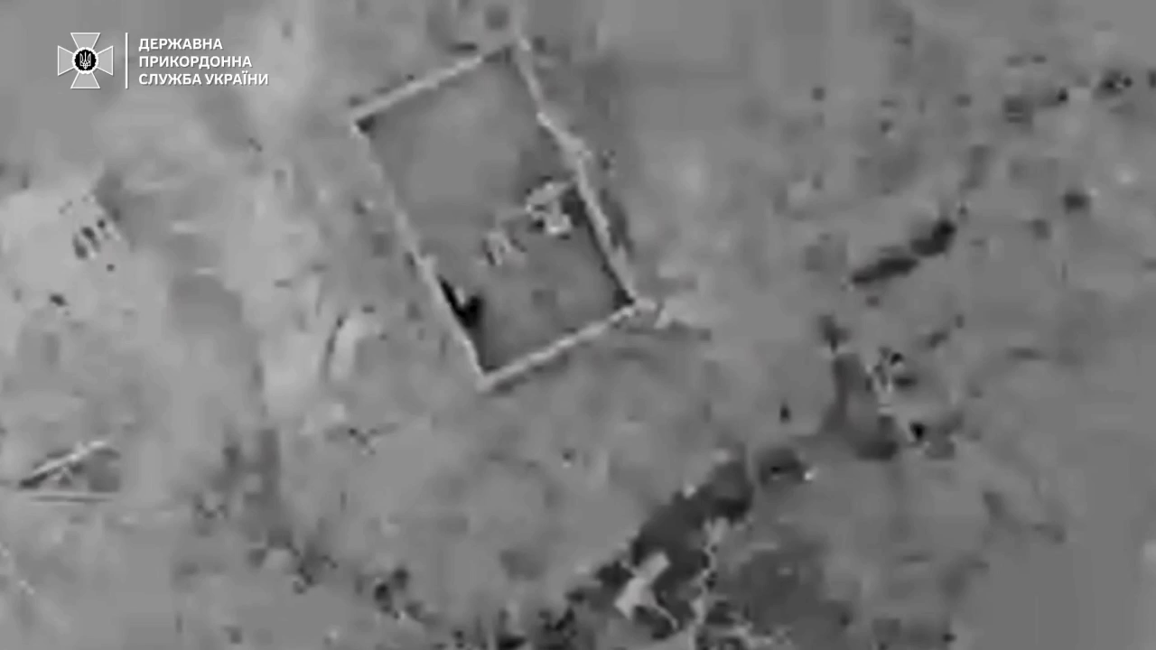 "Баба яга" украинских пограничников уничтожила позиции и автомобили окупантов на Харьковщине. Видео
