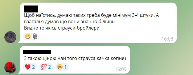 Ціна страусячого яйця здивувала українців.