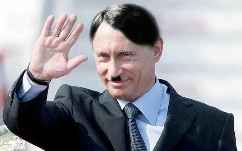 Путін Гітлер - Заборонене судом зображення, на якому Путіна стилізовано під Гітлера.