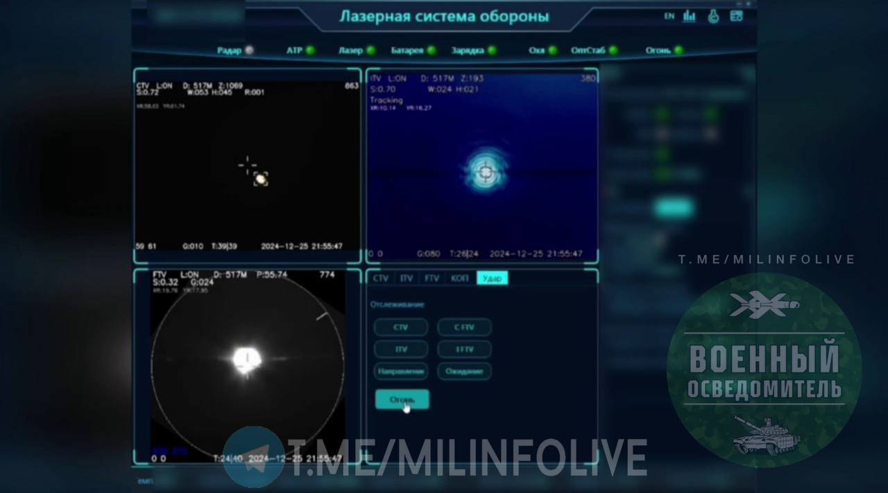 "Новий мультик Путіна?" У Росії похвалилися застосуванням "лазерної ППО", але щось пішло не так. Відео