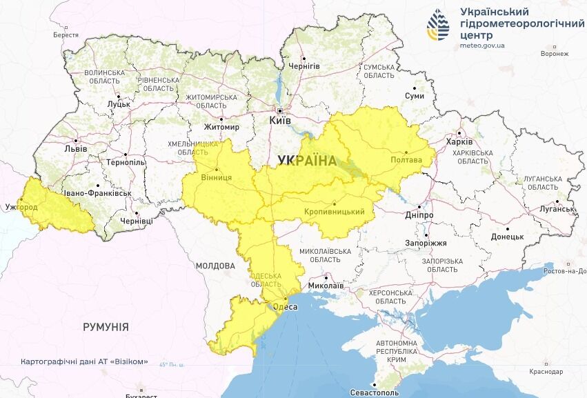 Синоптики попередили про небезпечні метеорологічні явища у понеділок 5 травня